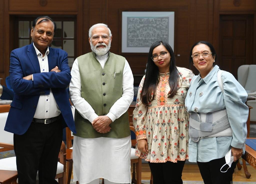 Devki Group Chairman along with family, Courtesy visit to Honorable PM Narendra Modi of India, New Delhi